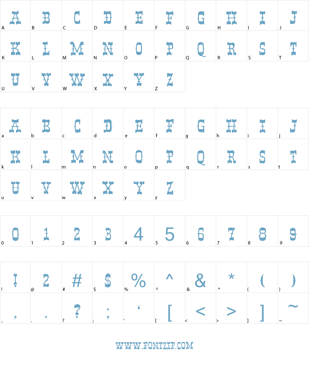 Band Wagon DEMO Font Character